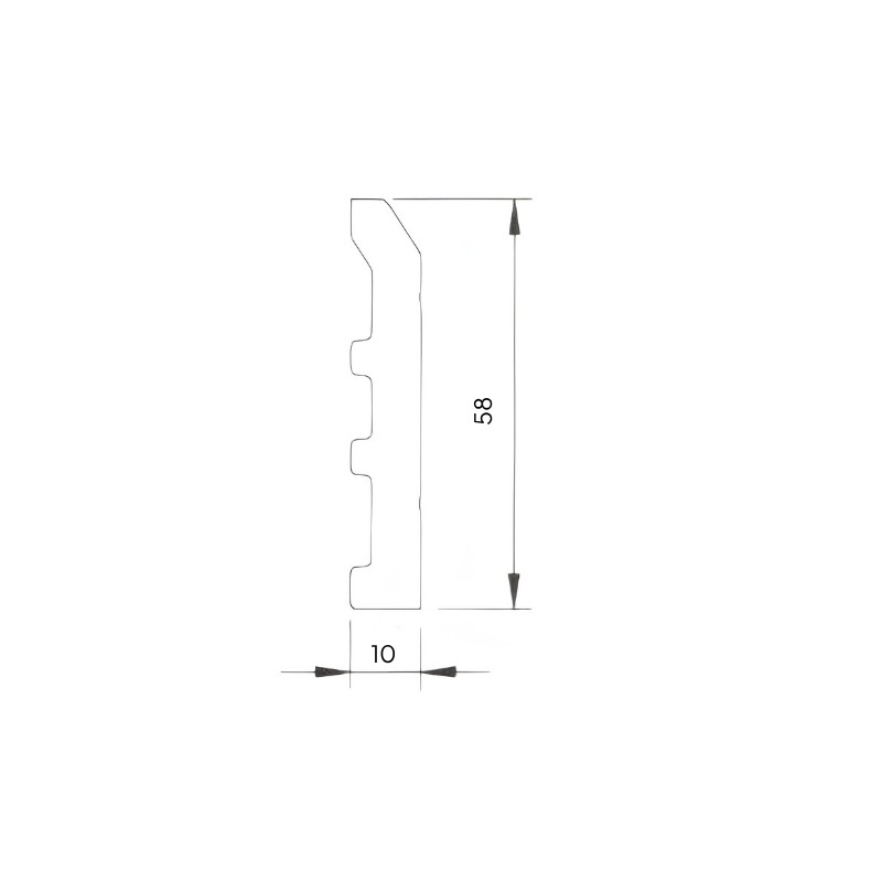 PRO XTREM Anthracite, Plinthe composite