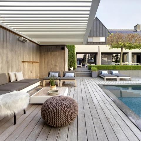 réalisation d'une terrasse en bois naturelle